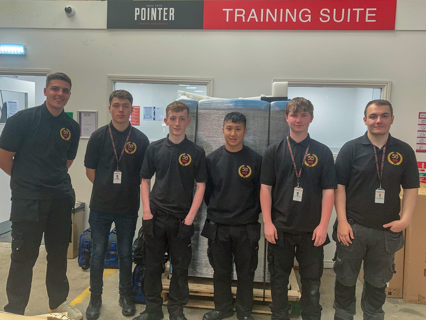Six apprentices in a row